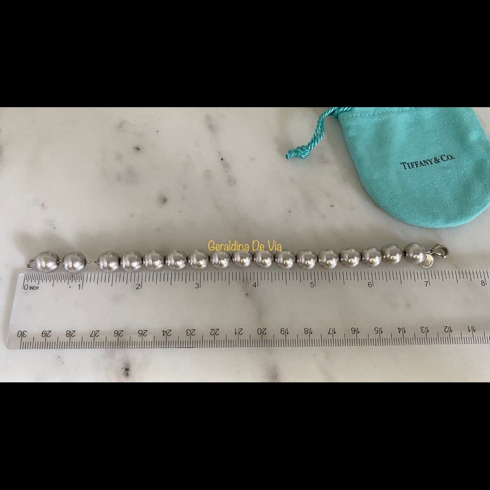 𝐓𝐢𝐟𝐟𝐚𝐧𝐲&𝐂𝐨. 𝐒𝐭𝐞𝐫𝐥𝐢𝐧𝐠 𝐒𝐢𝐥𝐯𝐞𝐫 𝐁𝐞𝐚𝐝 𝐁𝐫𝐚𝐜𝐞𝐥𝐞𝐭. - Picture 4 of 5